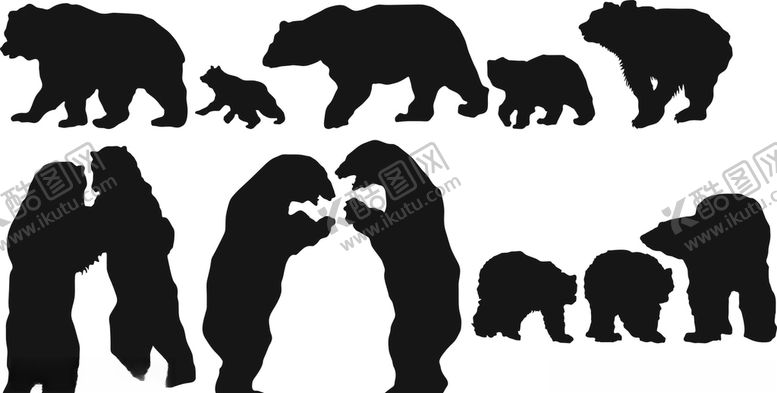 编号：87937210020125559036【酷图网】源文件下载-狗熊北极熊