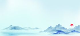 山水背景