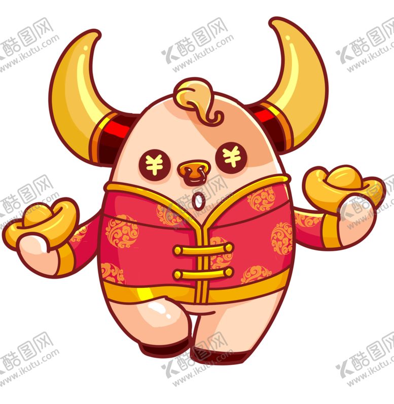 编号：92790606262032024423【酷图网】源文件下载-卡通牛形象