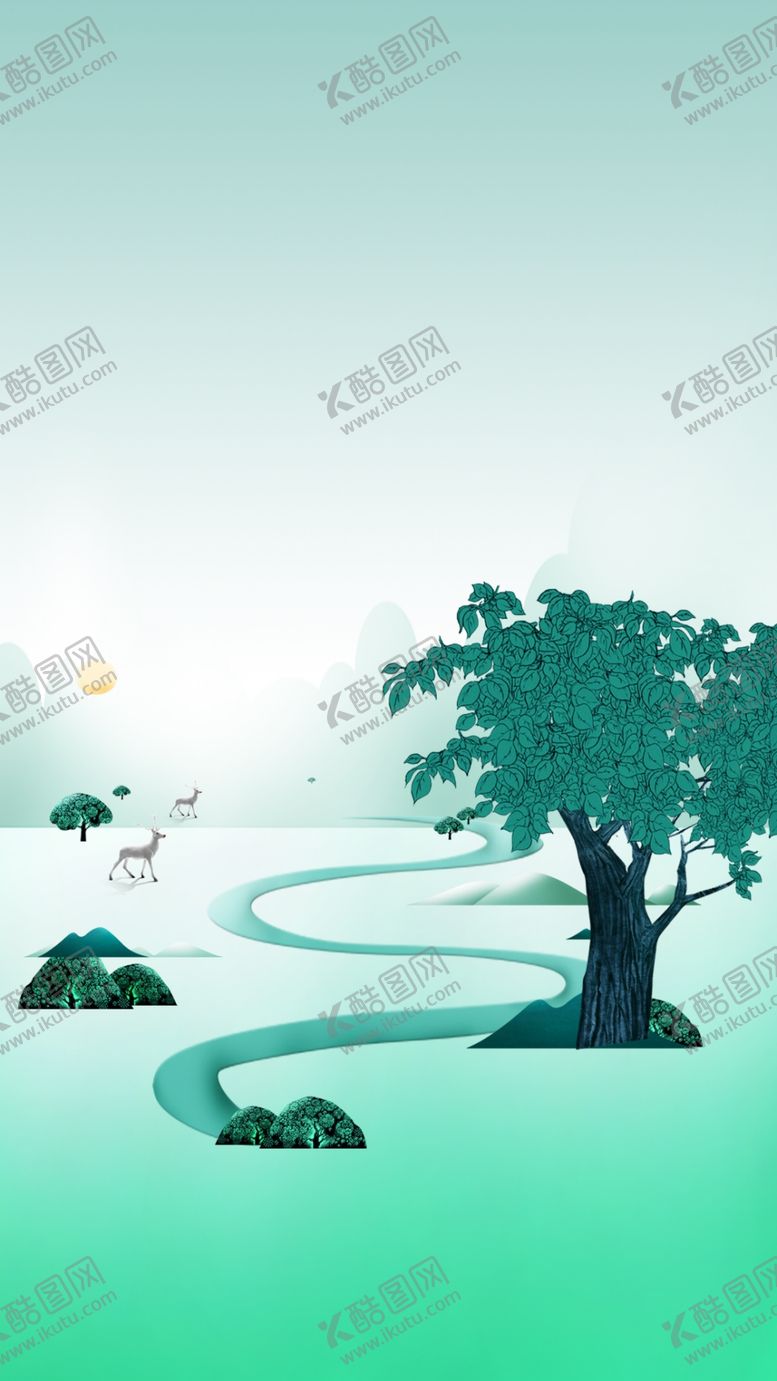 编号：91634010061802468959【酷图网】源文件下载-房地产价值点单图底图绿色