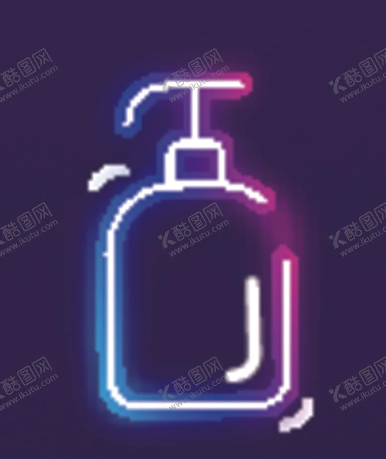 编号：95187106250201354930【酷图网】源文件下载-霓虹灯洗护用品