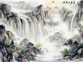 水墨背景墙