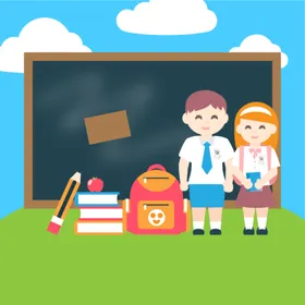 学生卡通形象儿童中