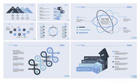 蓝色可视化数据信息统计图表会议