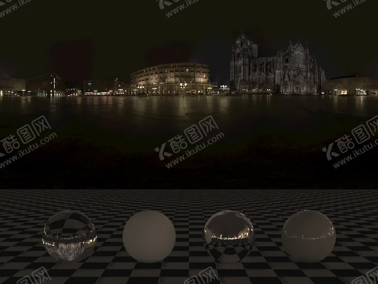 编号：45481010280436177748【酷图网】源文件下载-C4D城市夜景贴图HDR贴图