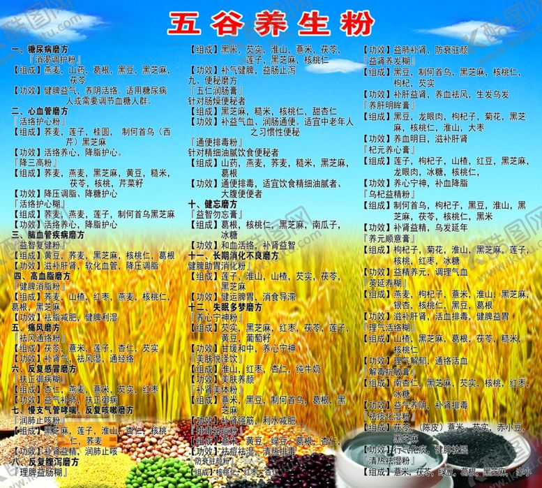 编号：18034902221153317857【酷图网】源文件下载-五谷养生粉