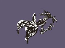 插画设计色块简约插画壁画动漫