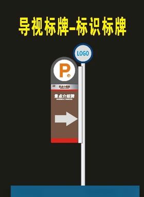 停车场导视景区公园导向指向