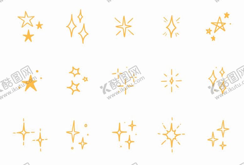 编号：83627812030853265204【酷图网】源文件下载-手绘星星