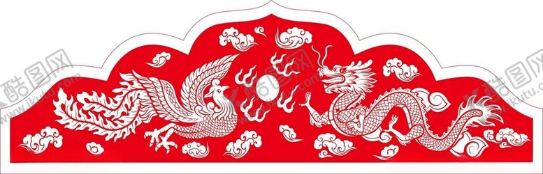 编号：92811303070425216582【酷图网】源文件下载-龙凤呈祥矢量素材
