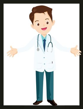 手绘医疗人物护护素材