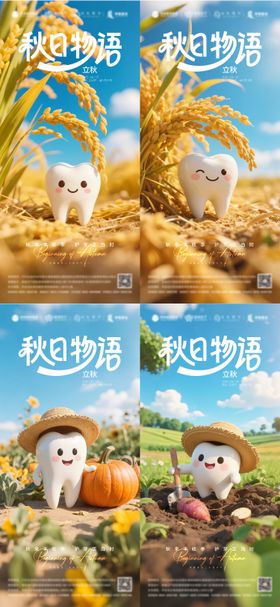 口腔立秋海报