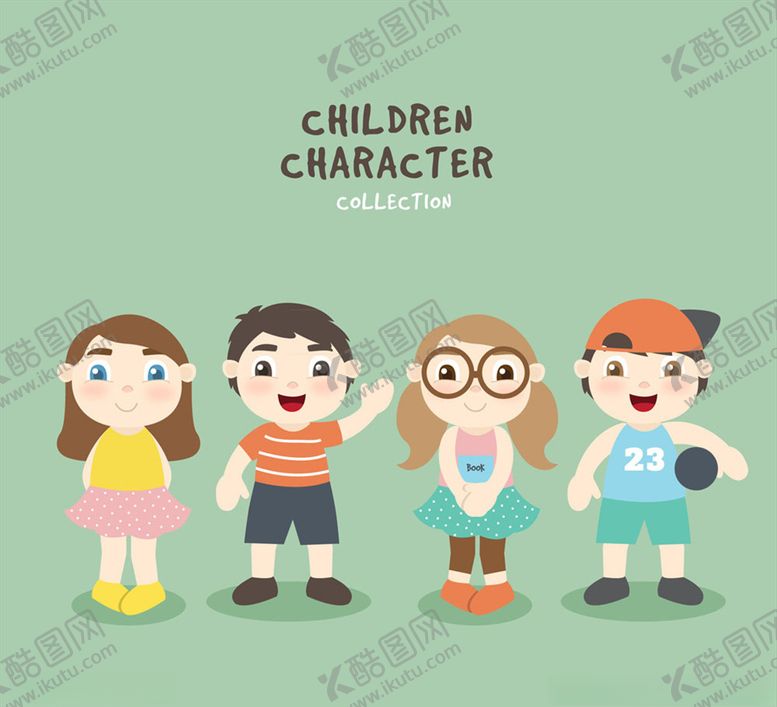矢量卡通儿童素材小孩插画幼baby幼插画