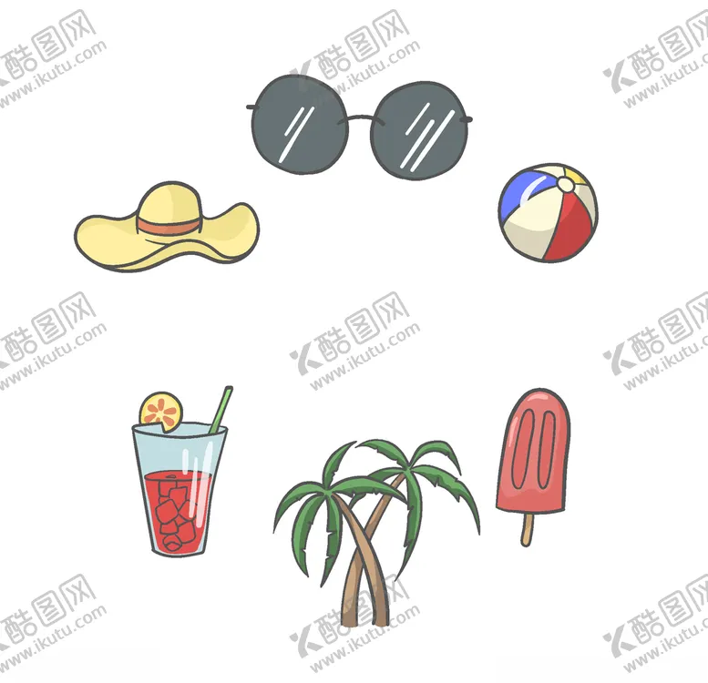 编号：82038409111537597177【酷图网】源文件下载-夏日元素