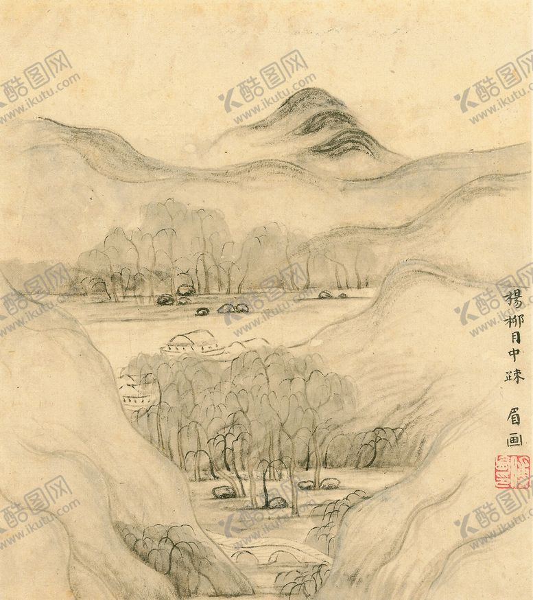 编号：98838710200035495433【酷图网】源文件下载-山水画  