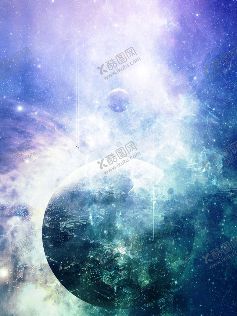 编号：59934204191847514647【酷图网】源文件下载-冷色星球背景素材