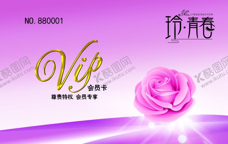 编号：88335309302119173504【酷图网】源文件下载-美容VIP会员卡
