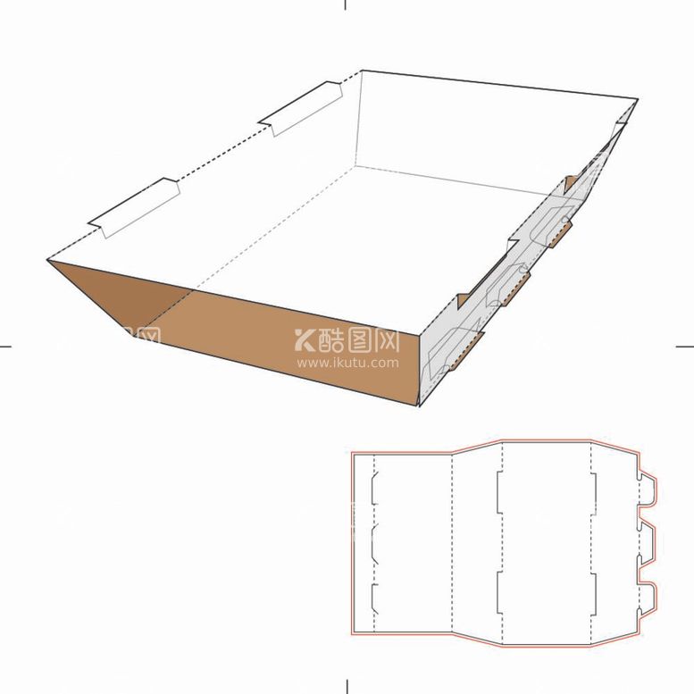 编号：90660812022104228564【酷图网】源文件下载-礼盒刀盒子立面展开图