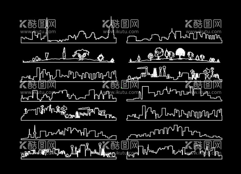 编号：04913709160626311806【酷图网】源文件下载-城市线条 