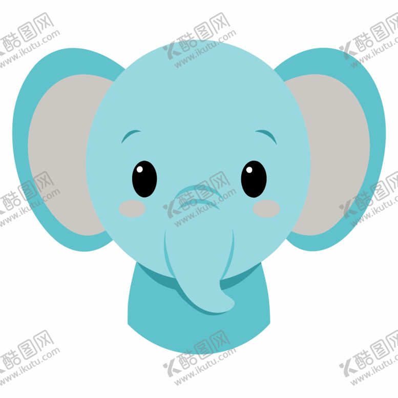 编号：87362501271748247101【酷图网】源文件下载-可爱的大象头像