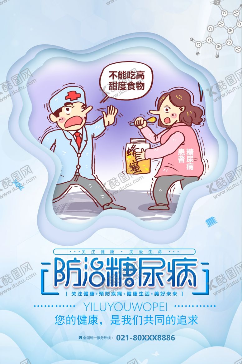 编号：70511410290634527454【酷图网】源文件下载-糖尿病展板