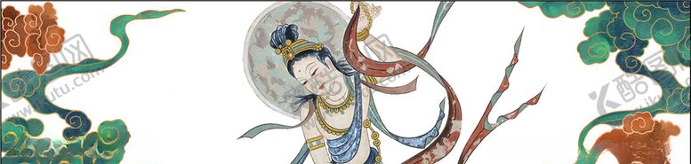 编号：36362310301237045627【酷图网】源文件下载-敦煌飞天伎乐