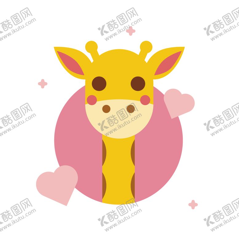 编号：79536605131722235096【酷图网】源文件下载-卡通长颈鹿