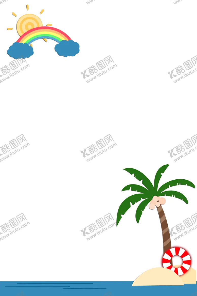 编号：13428609240324593286【酷图网】源文件下载-夏日椰树背景