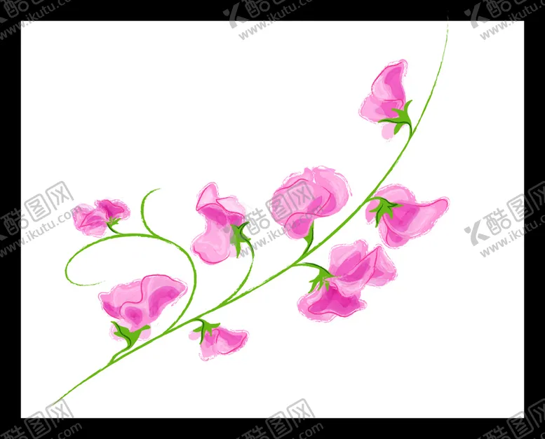 编号：17397302010332575013【酷图网】源文件下载-手绘花卉花朵