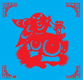 兔子剪纸