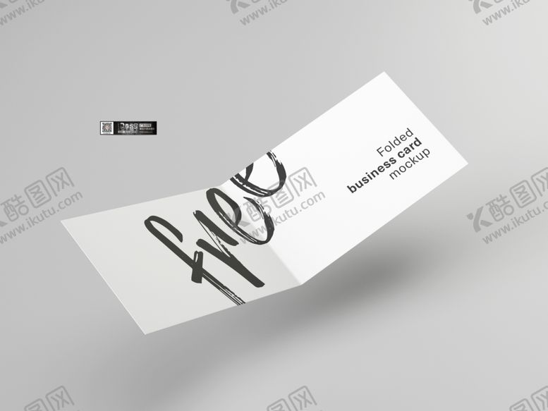 编号：65030310121320231442【酷图网】源文件下载-对折名片样机