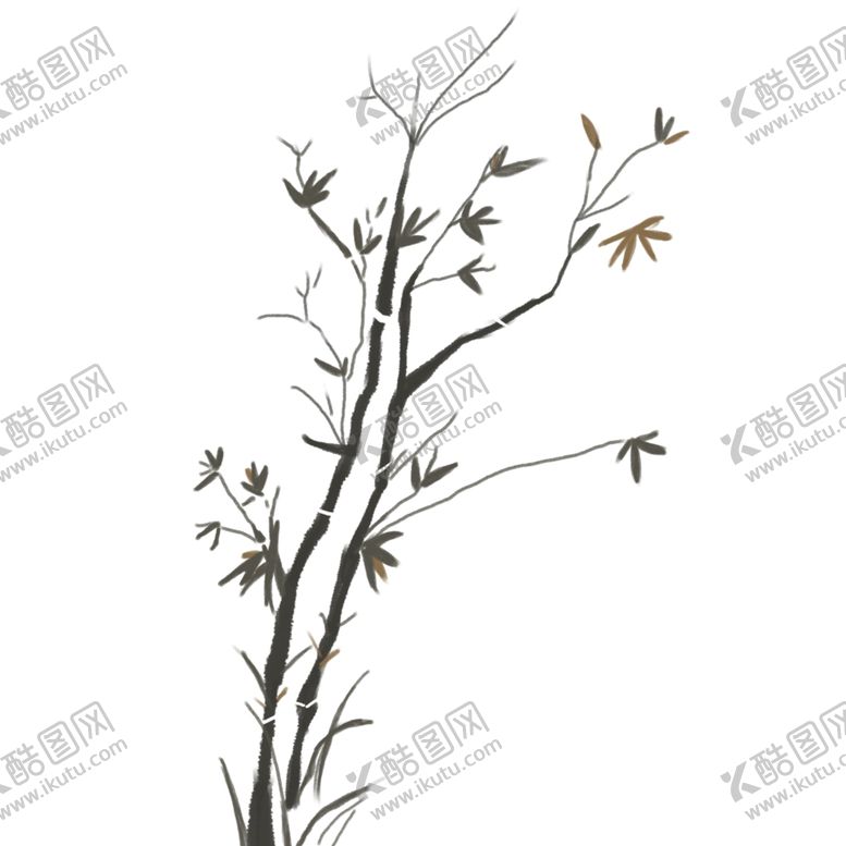 编号：76631606260121482762【酷图网】源文件下载-水墨竹子