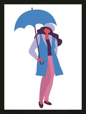 手绘卡通女孩动画