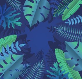创意树叶图案