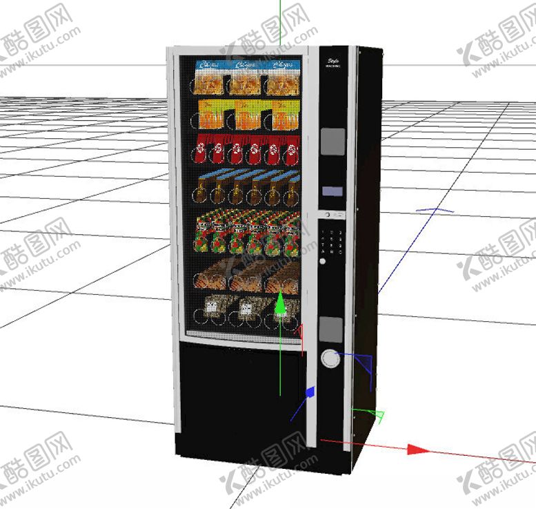 编号：93241401301557136738【酷图网】源文件下载-C4D模型自动贩卖机