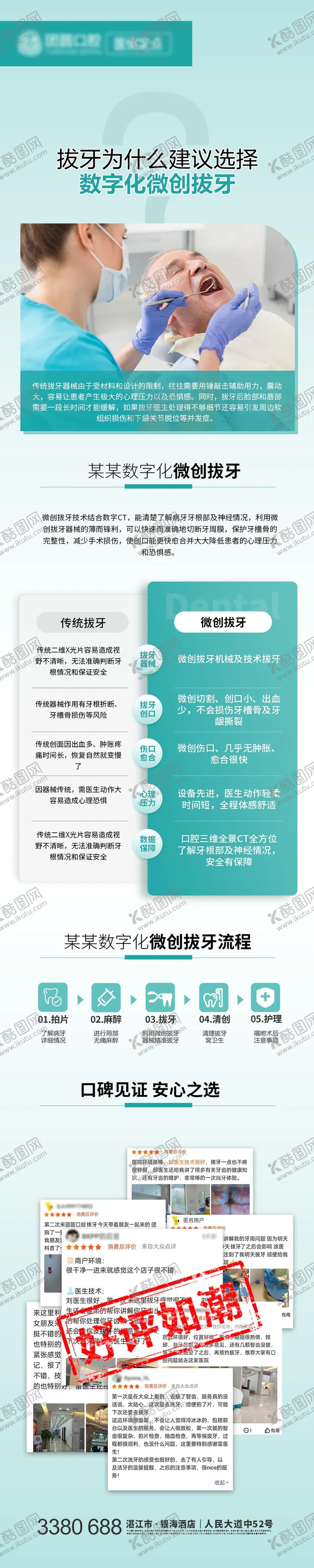 编号：62708412011616307818【酷图网】源文件下载-口腔拔牙详情页
