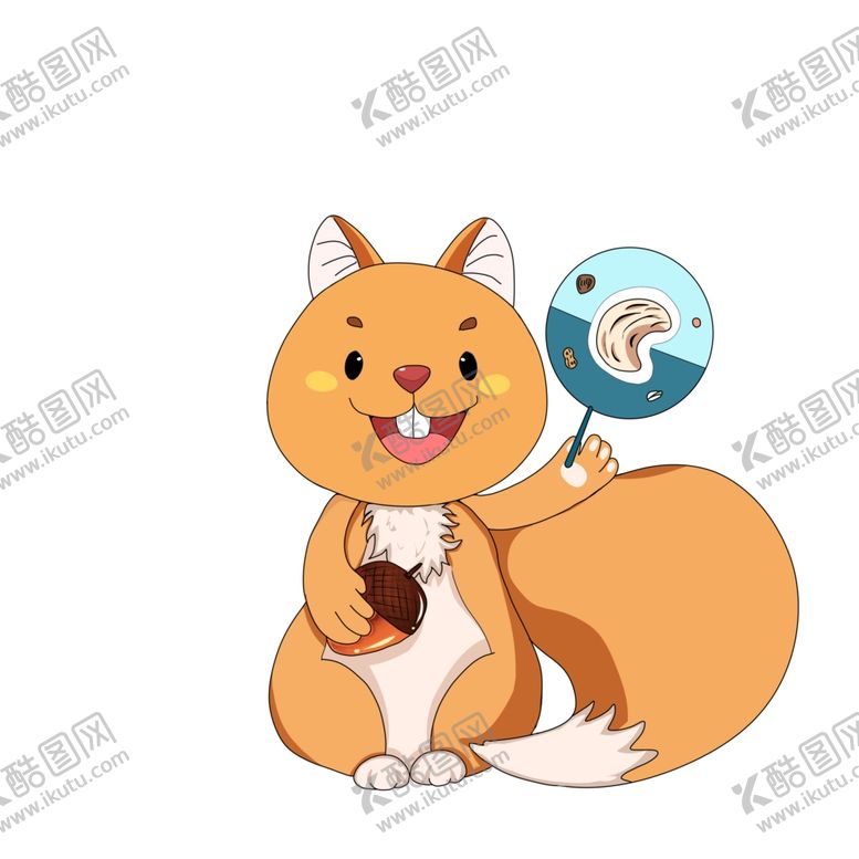 编号：35574501201847318029【酷图网】源文件下载-手绘松鼠
