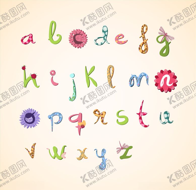 编号：31524110040257023879【酷图网】源文件下载-卡通字母