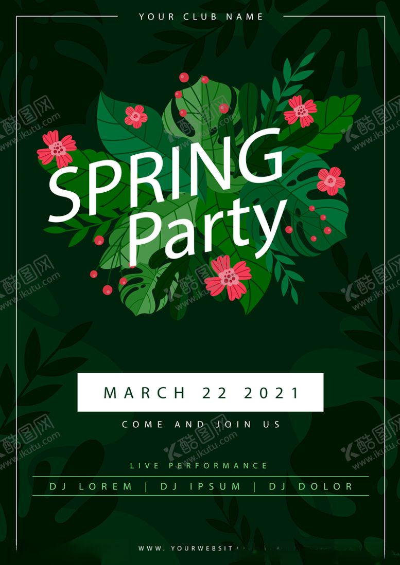 编号：27758603110248444299【酷图网】源文件下载-spring春季折扣特卖海报