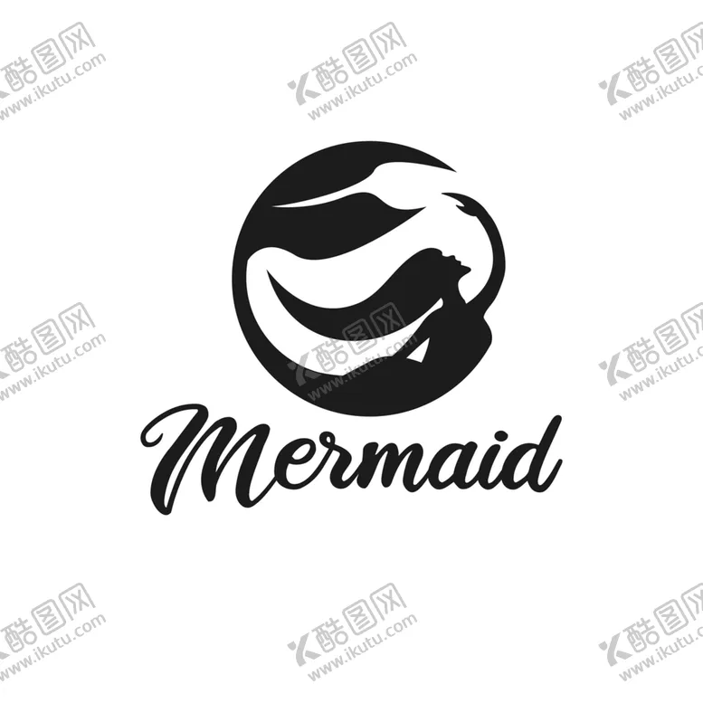 编号：01593409250134095436【酷图网】源文件下载-美人鱼logo