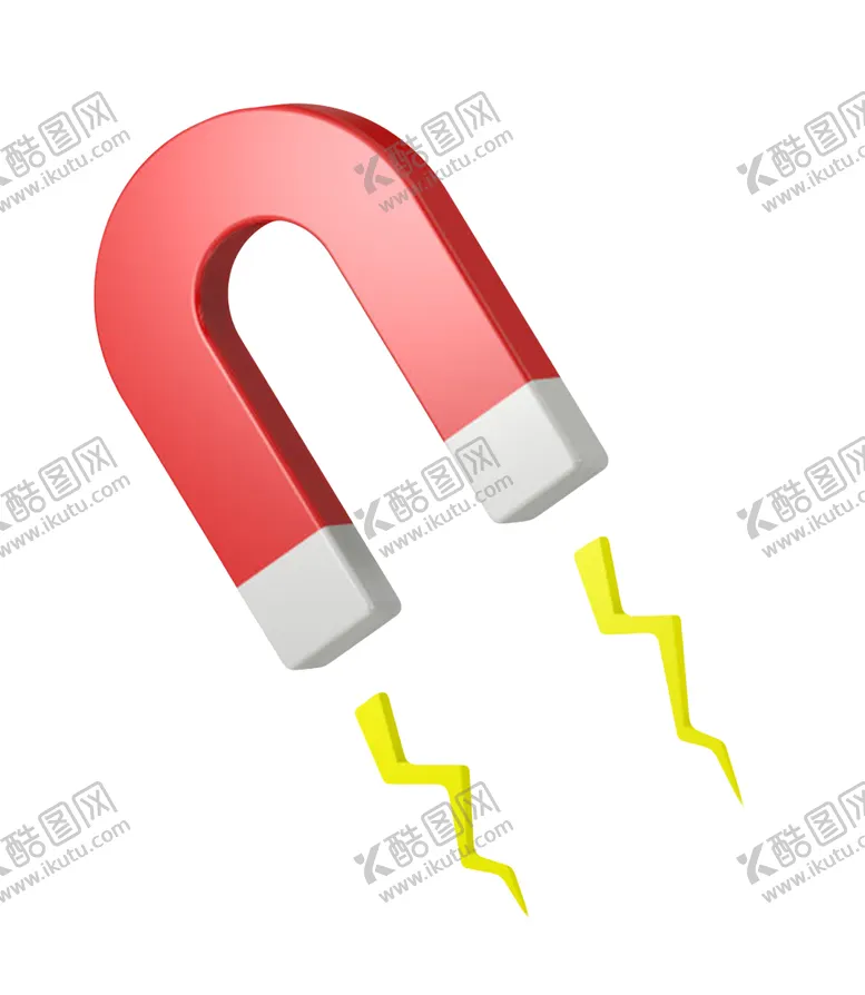 编号：97415601301712331073【酷图网】源文件下载-C4D卡通磁铁镂空素材