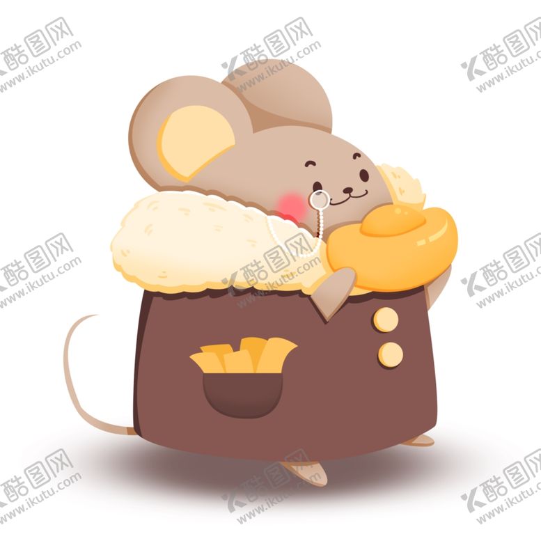 编号：23374010281605126801【酷图网】源文件下载-老鼠穿棉袄