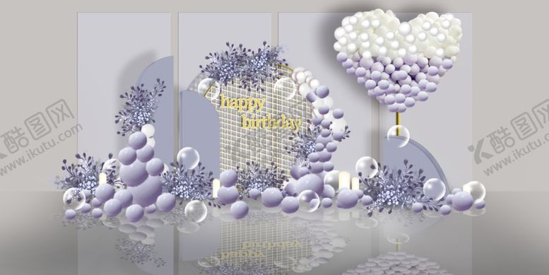 编号：27624109281348335166【酷图网】源文件下载-可爱卡通宝宝宴生日效果图