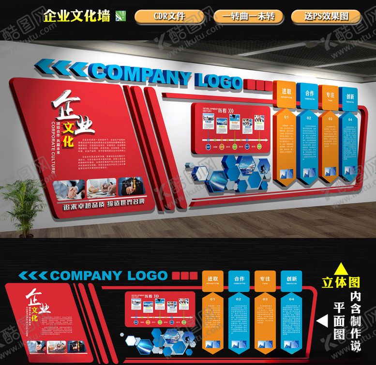 编号：71420709271803574776【酷图网】源文件下载-企业文化展板