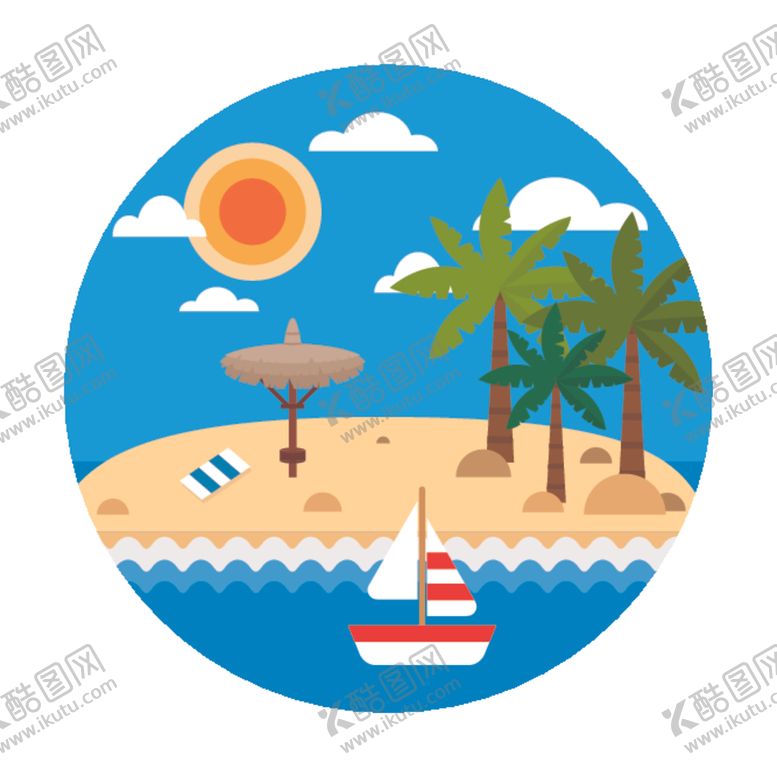编号：30110910061948517759【酷图网】源文件下载-夏日海滩