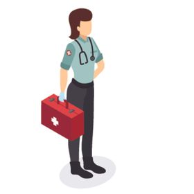 医院医疗主题立体插画