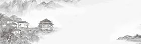 中国风山水背景传统PSD分层图片网站