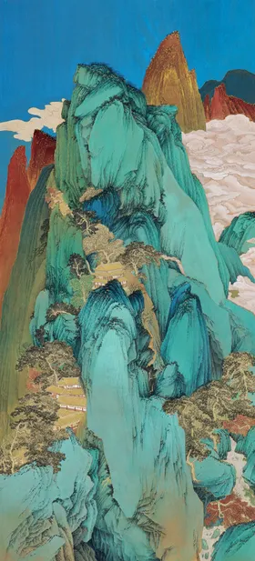 国画风景工笔泼墨文化艺术