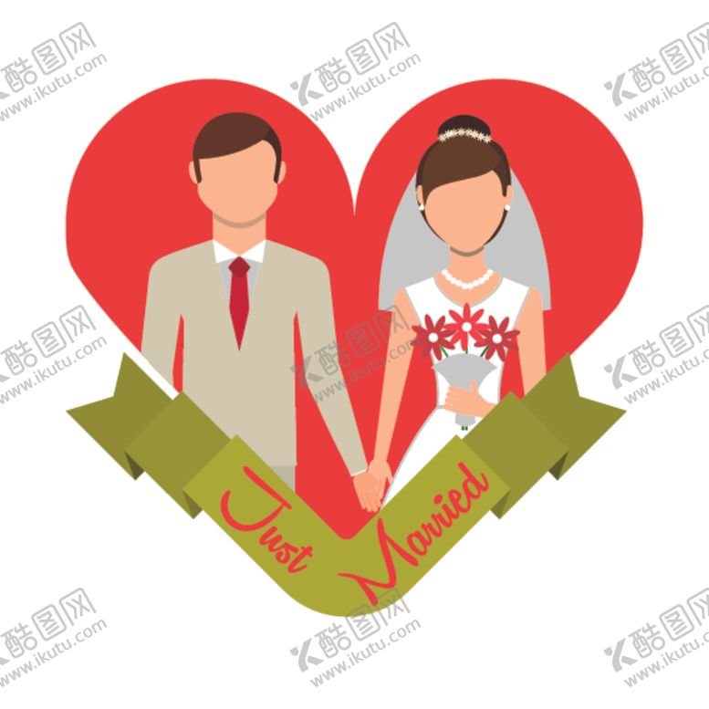 编号：11566807052047217953【酷图网】源文件下载-情侣卡通小人心形设计背景爱心