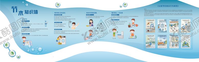 编号：27583109160250451608【酷图网】源文件下载-节约用水文化墙水生活节水